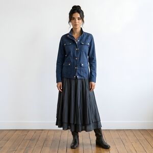 J. Crew Blue Relaxed Fit Boyfriend Field Jacket Size XS Preppy Heritage